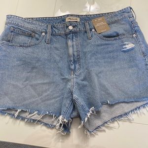 Madewell Relaxed Denim Shorts 16 NWT